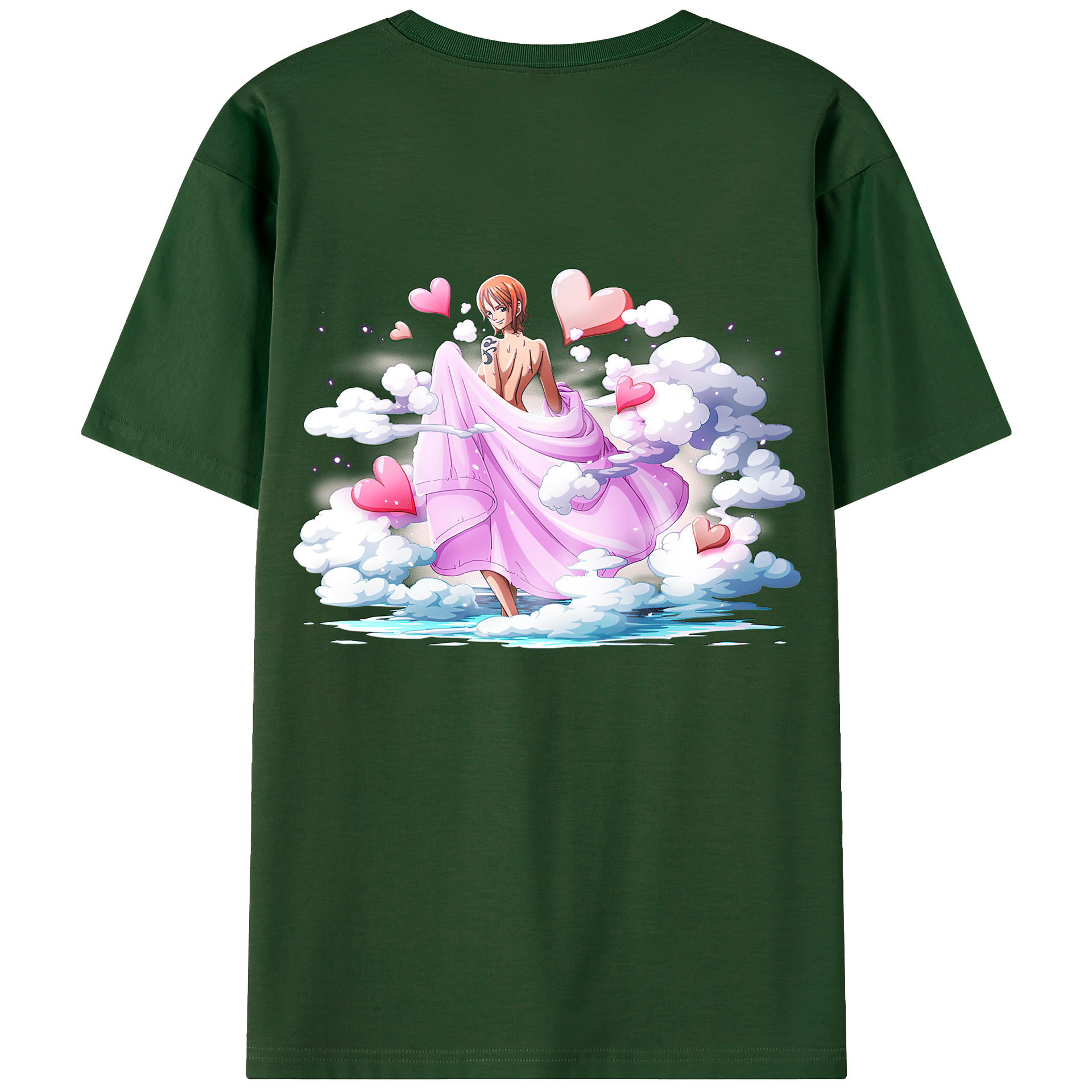 ワンピース ナミ ONE PIECE Nami 綿100％半袖Tシャツ（背面プリント）